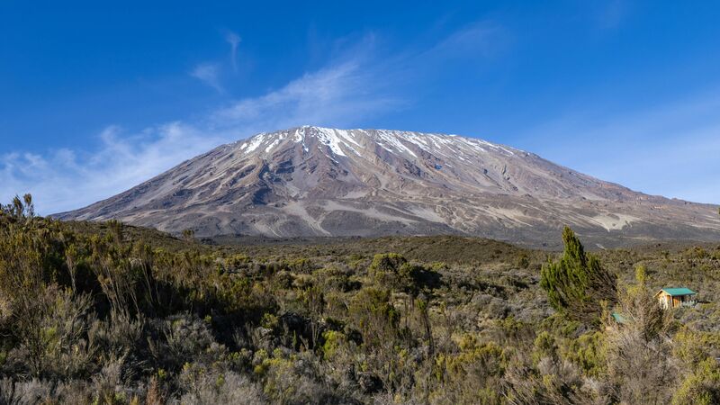 Volcanic landscape of Mount Kilimanjaro